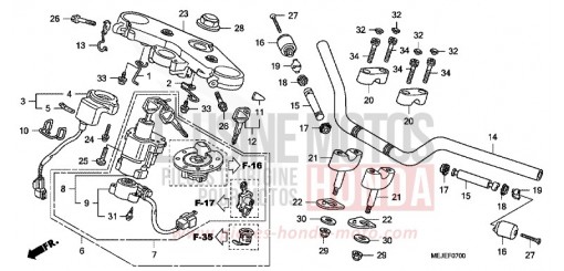 ROHRGRIFF/OBERE BRUECKE CB1300SA7 de 2007